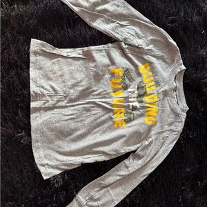 Gray Kids Long Sleeve Shirt